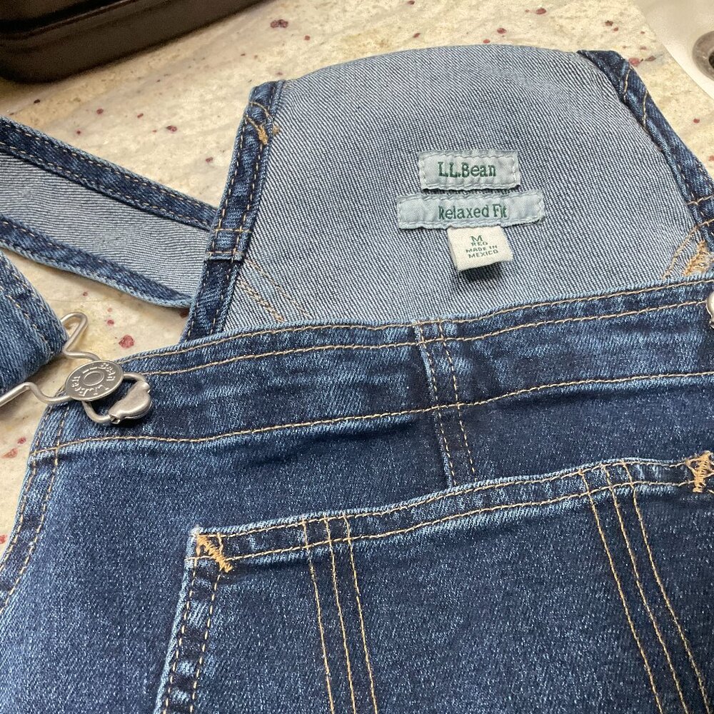 LLBean Women's Blue Jean Overalls